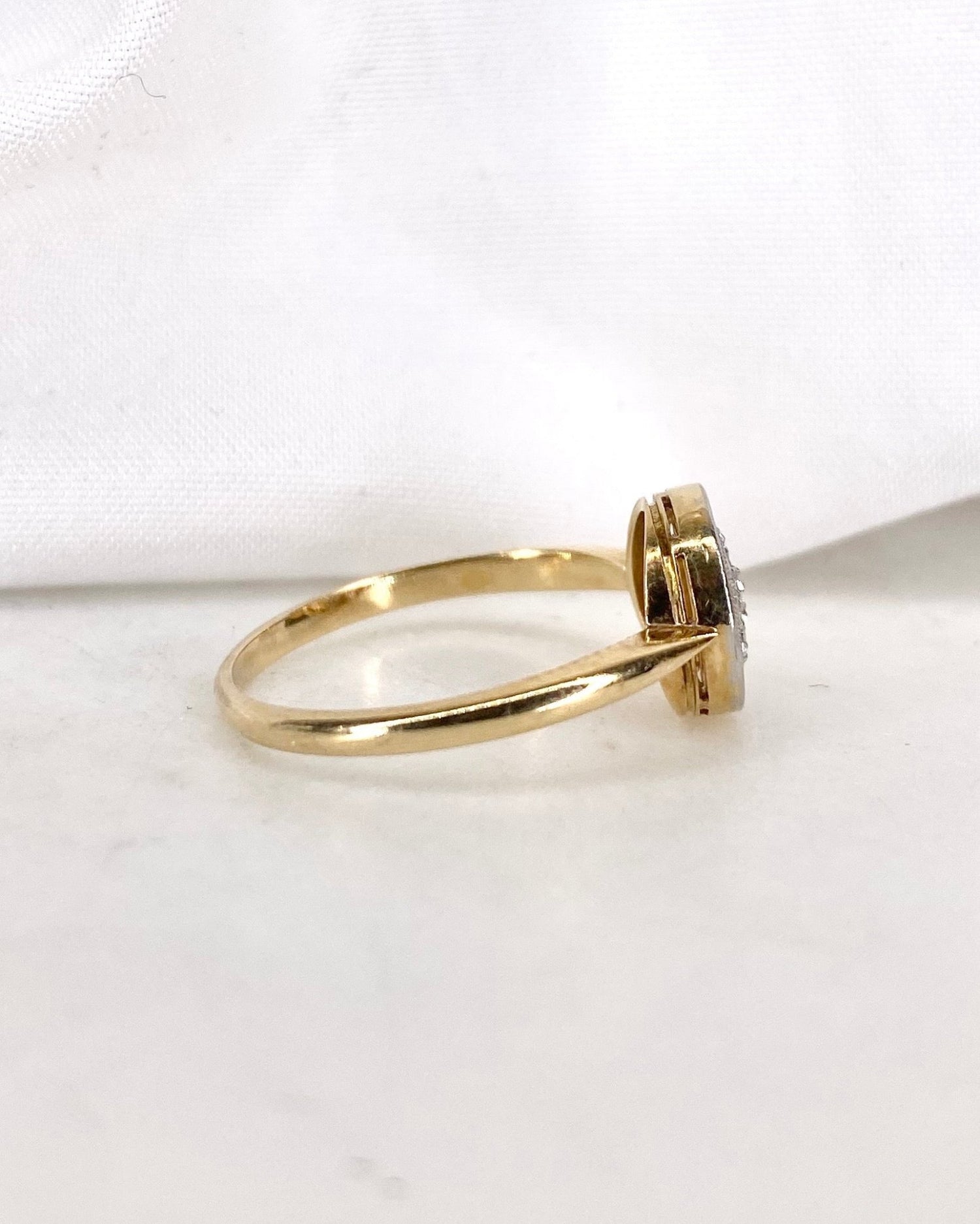 Bague Vintage 8 Diamants &quot;Lianne&quot; - Elliade Paris