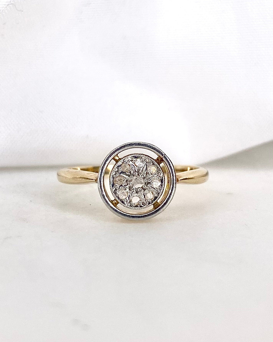 Bague Vintage 8 Diamants "Lianne" - Elliade Paris
