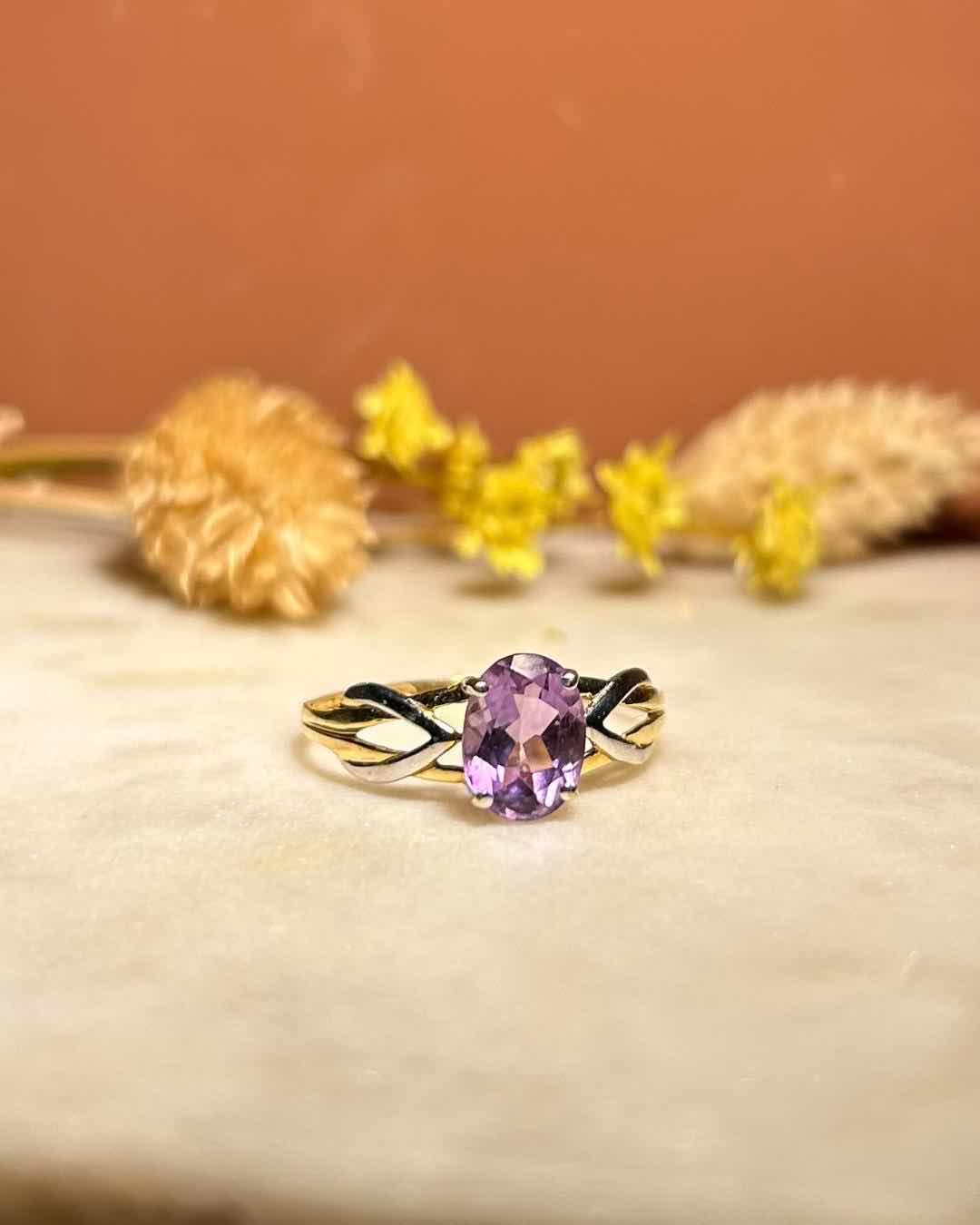 Bague vintage Améthyste "Cassandre"