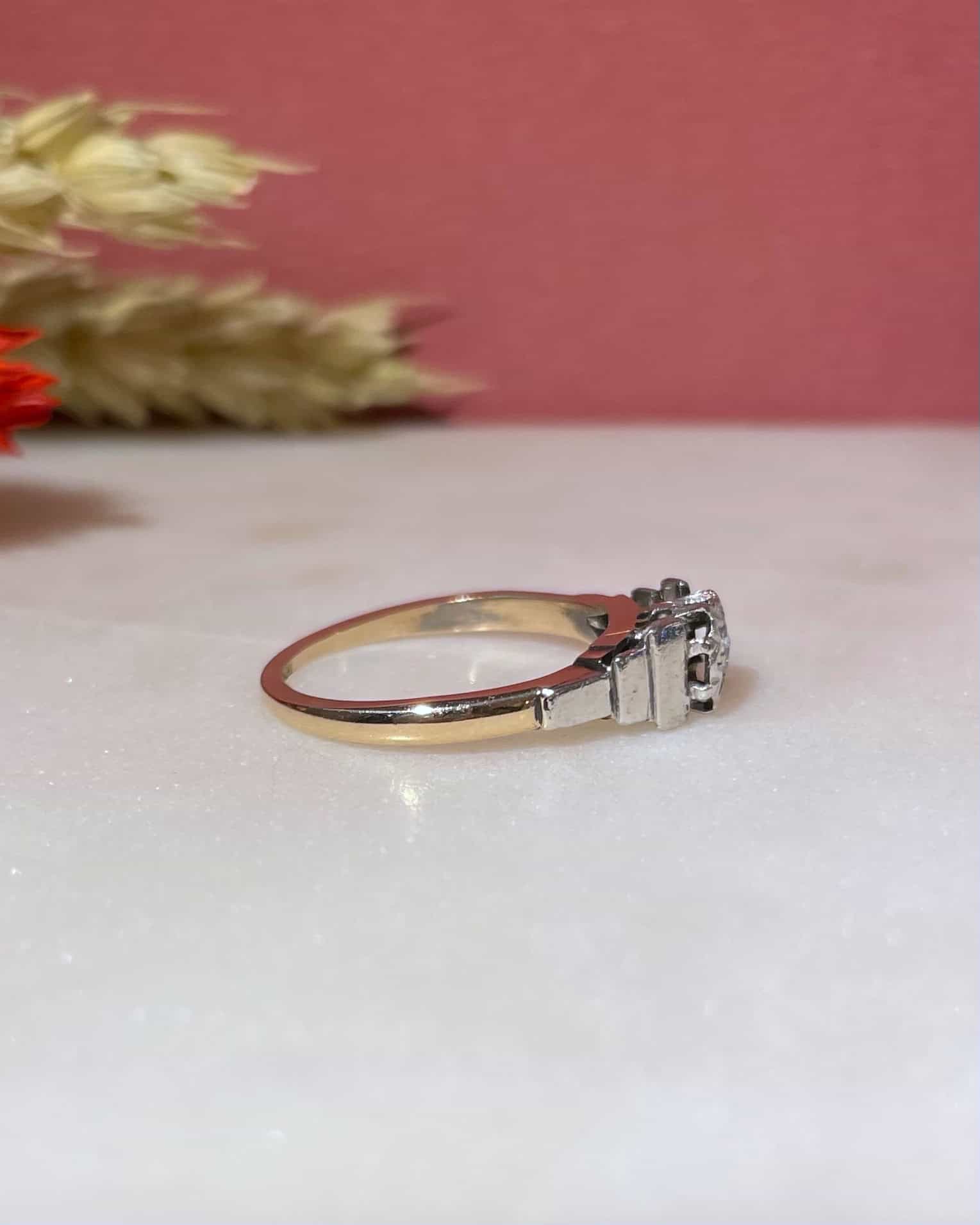 Bague Art-Déco Diamant "Nadia" - Elliade Paris
