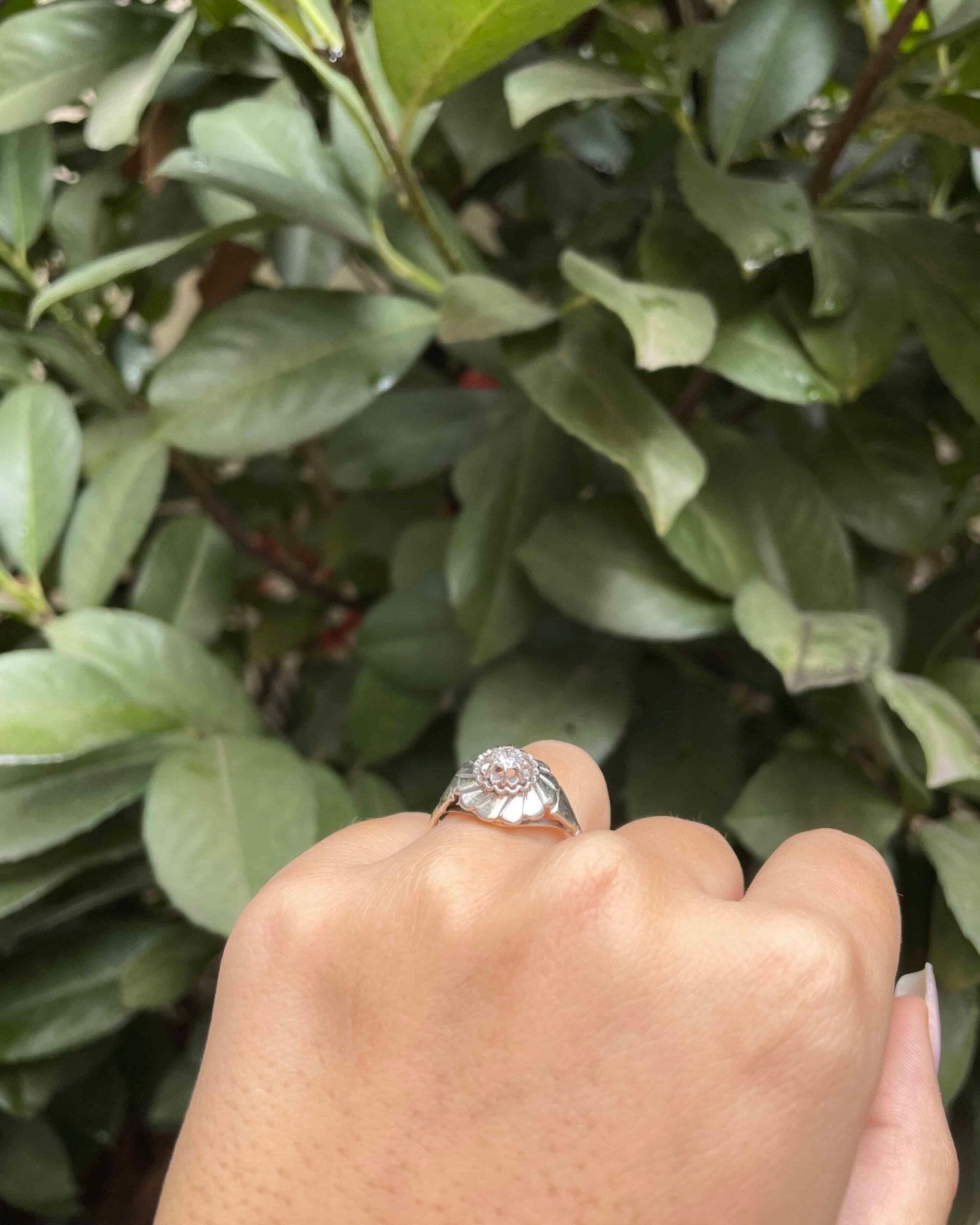 Bague Vintage Art - Déco Diamant 0.27 carat "Stephan" - Elliade Paris