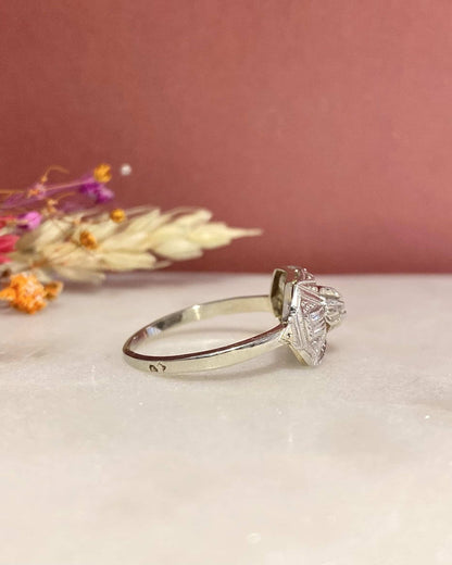Bague Vintage Art - Déco Diamant &quot;Claudine&quot; - Elliade Paris