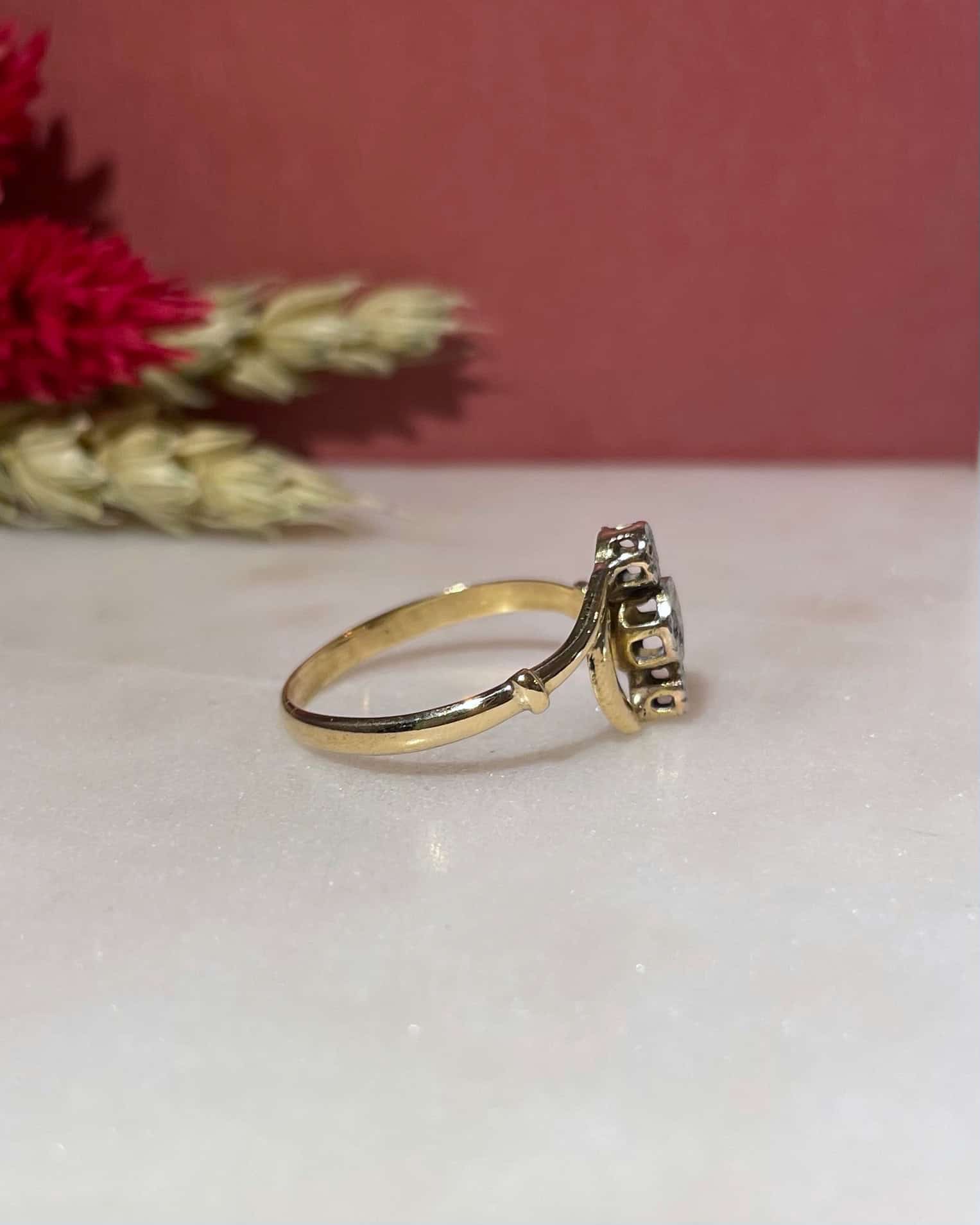 Bague Vintage Art - Déco Diamant "Donna" - Elliade Paris
