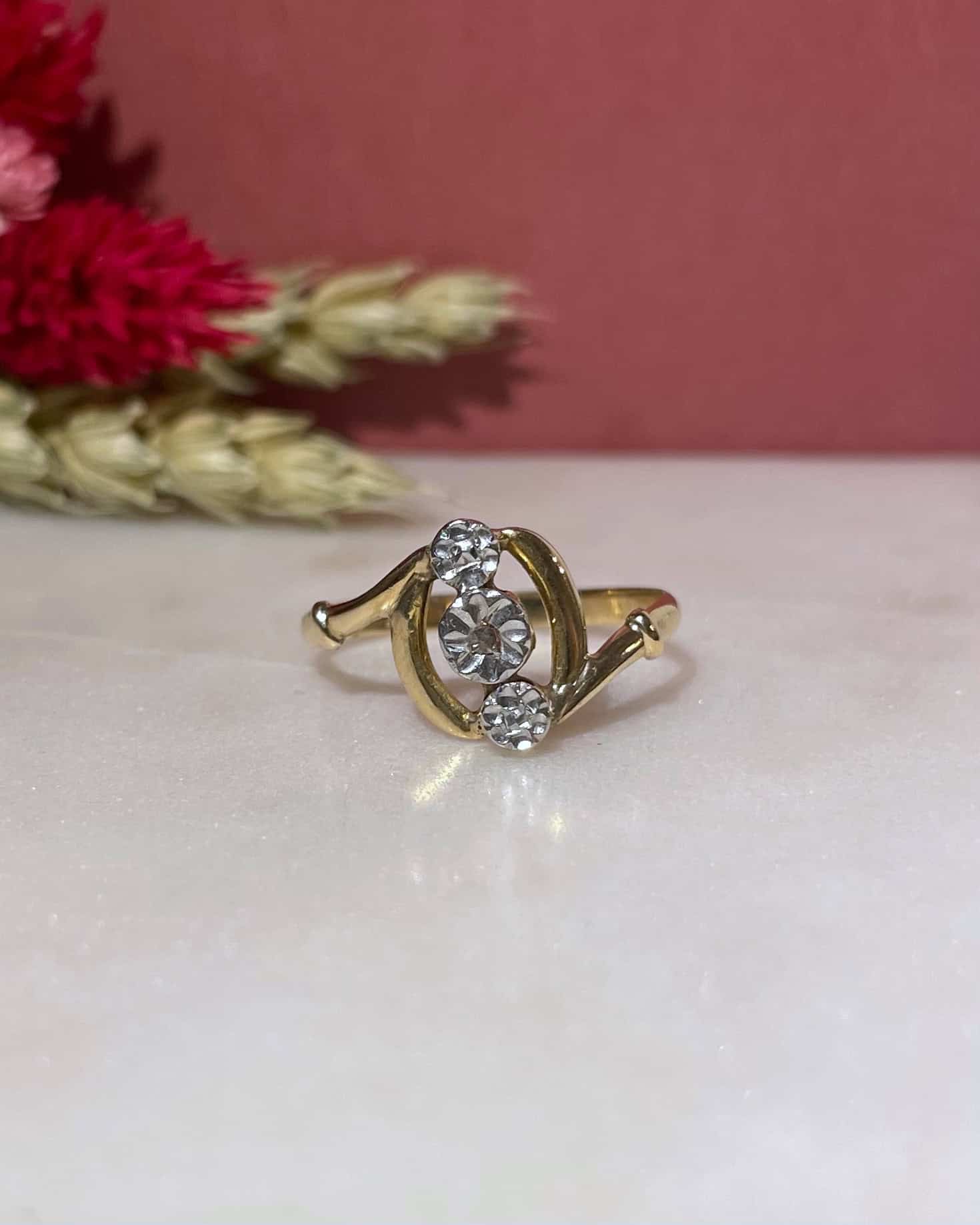 Bague Vintage Art - Déco Diamant "Donna" - Elliade Paris