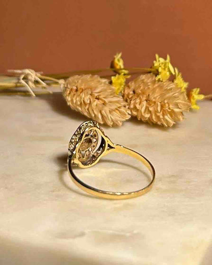 Bague Art-déco Diamant vintage &quot;Noëlla&quot;