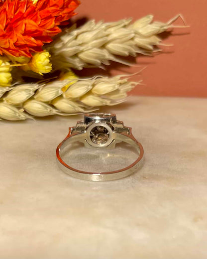 Bague Vintage Art Déco Diamant &quot;Éloine&quot; - Elliade Paris
