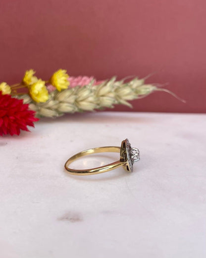 Bague Vintage Art - Déco Diamant &quot;Erica&quot; - Elliade Paris