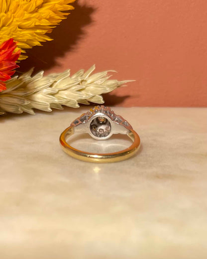 Bague Vintage Art - déco Diamants 0.32 carat &quot;Yara&quot; - Elliade Paris