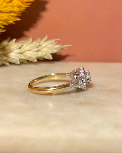Bague Vintage Art - déco Diamants 0.32 carat &quot;Yara&quot; - Elliade Paris