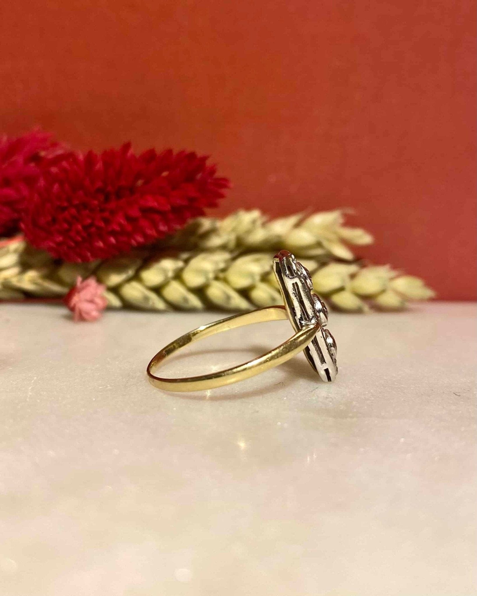 Bague Vintage Art - Déco Diamants 0.53 carat "Megan" - Elliade Paris