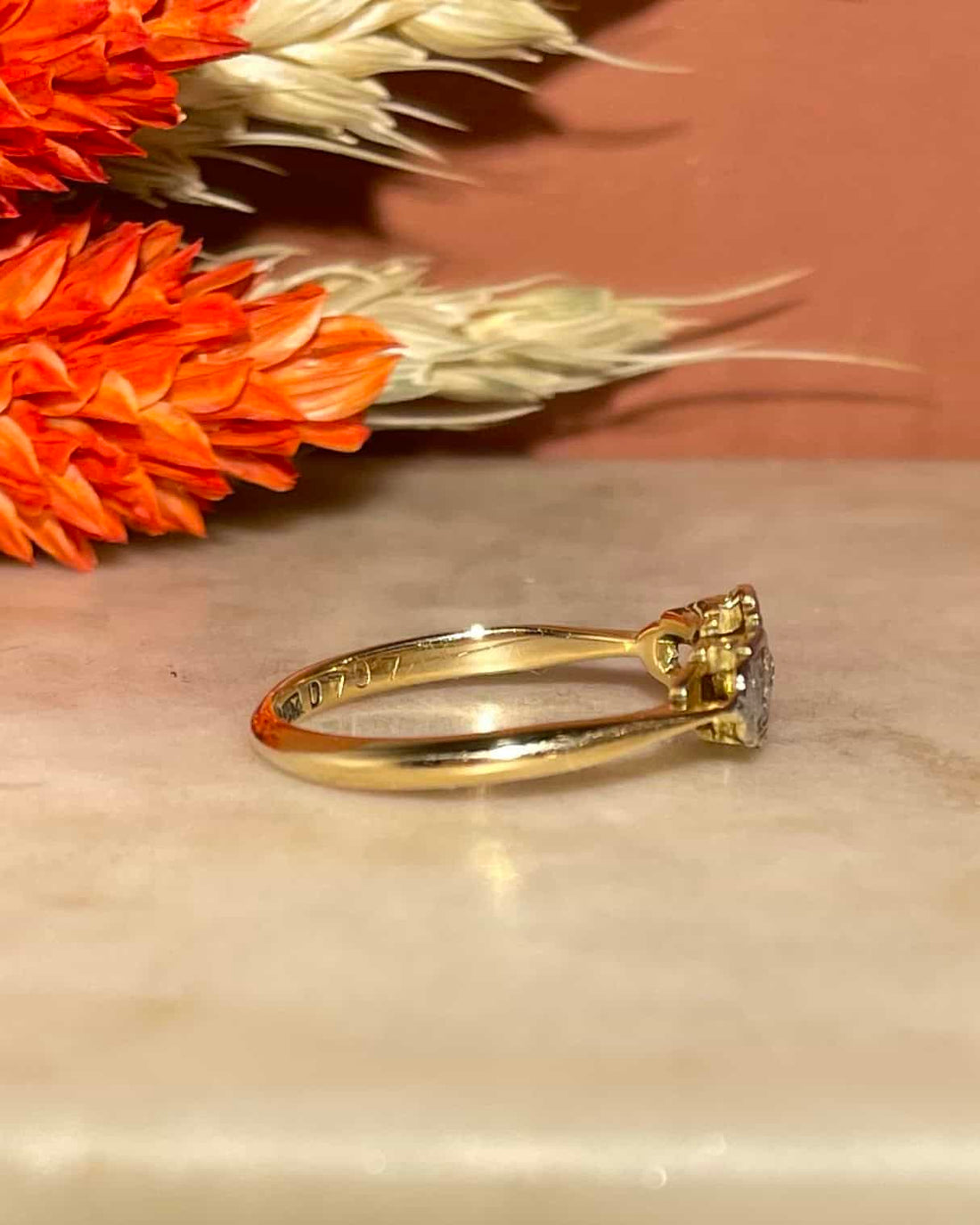 Bague vintage Art Déco Diamants &quot;Josepha&quot;