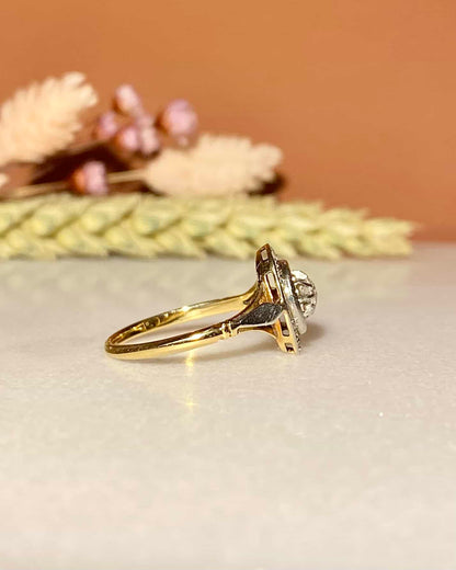 Bague Vintage Art - Déco Diamants &quot;Blanche&quot; - Elliade Paris