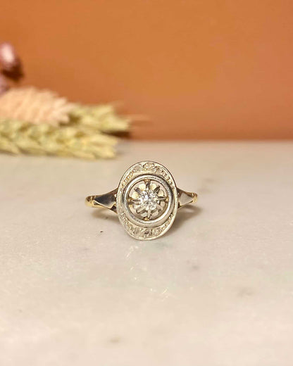 Bague Vintage Art - Déco Diamants &quot;Blanche&quot; - Elliade Paris