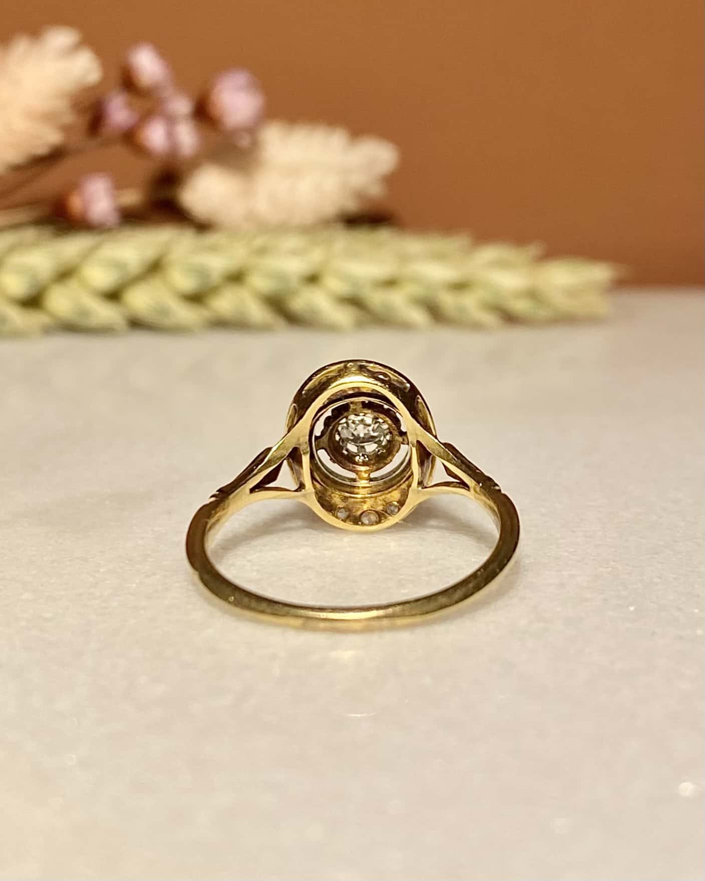Bague Vintage Art - Déco Diamants &quot;Blanche&quot; - Elliade Paris