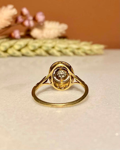 Bague Vintage Art - Déco Diamants &quot;Blanche&quot; - Elliade Paris