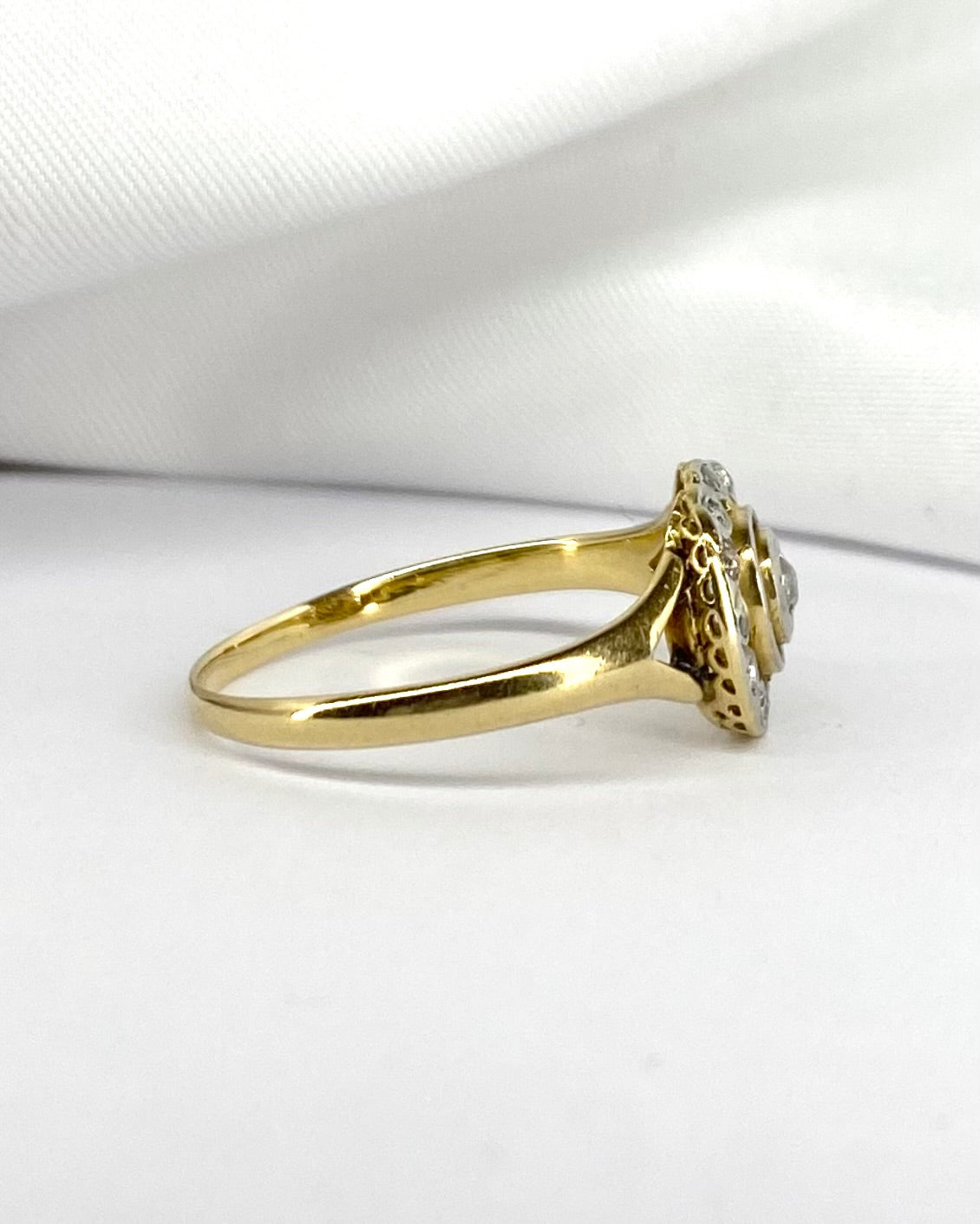 Bague Vintage Art - Déco Diamants "Holia" - Elliade Paris