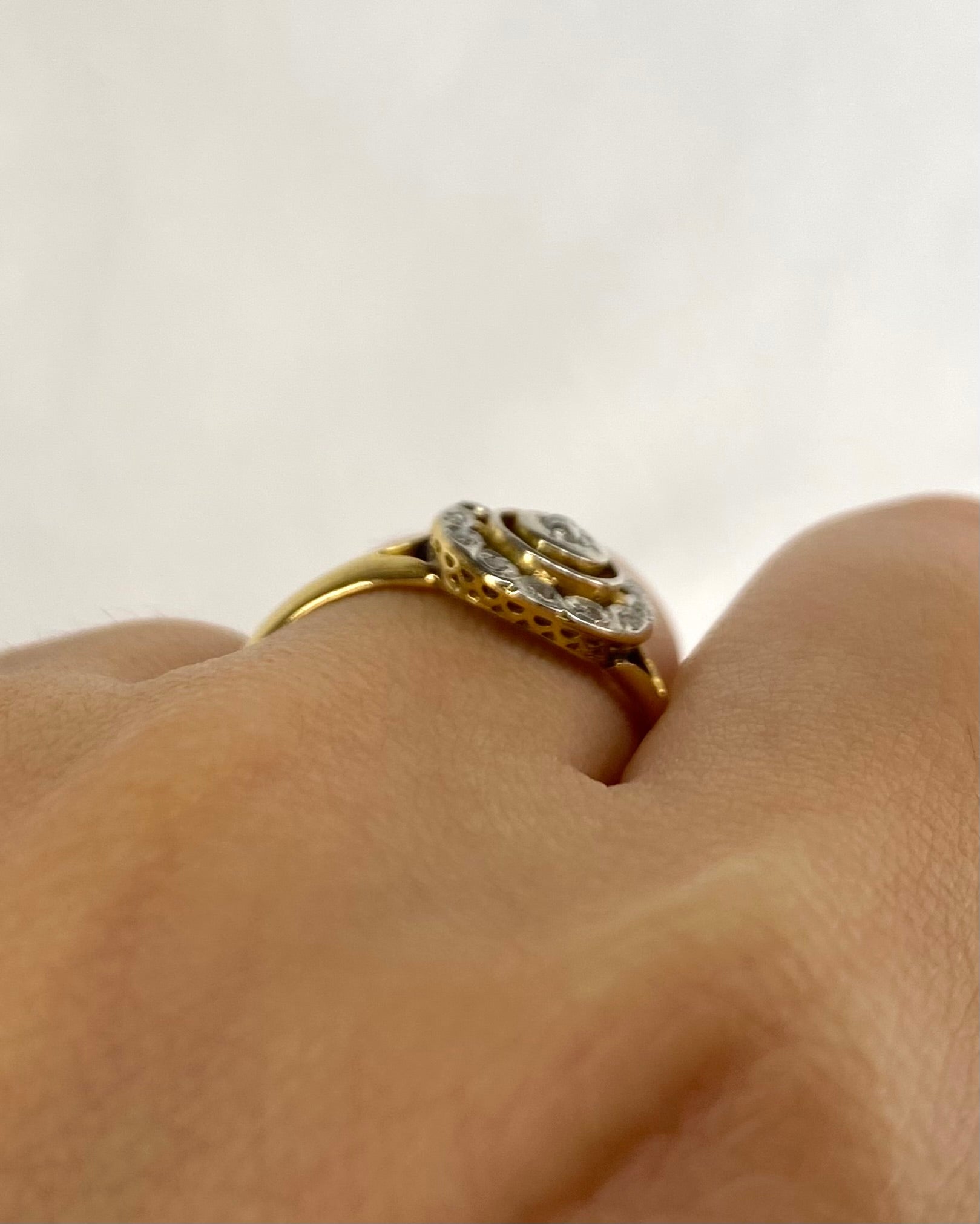 Bague Vintage Art - Déco Diamants "Holia" - Elliade Paris