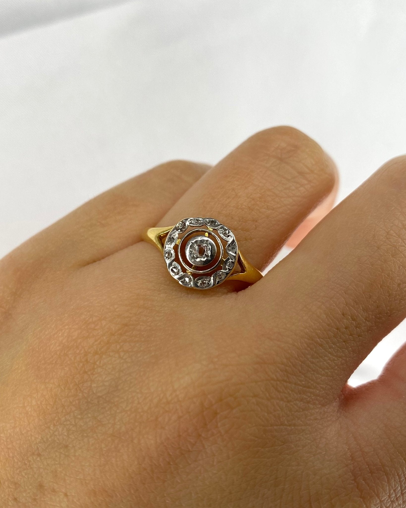 Bague Vintage Art - Déco Diamants "Holia" - Elliade Paris