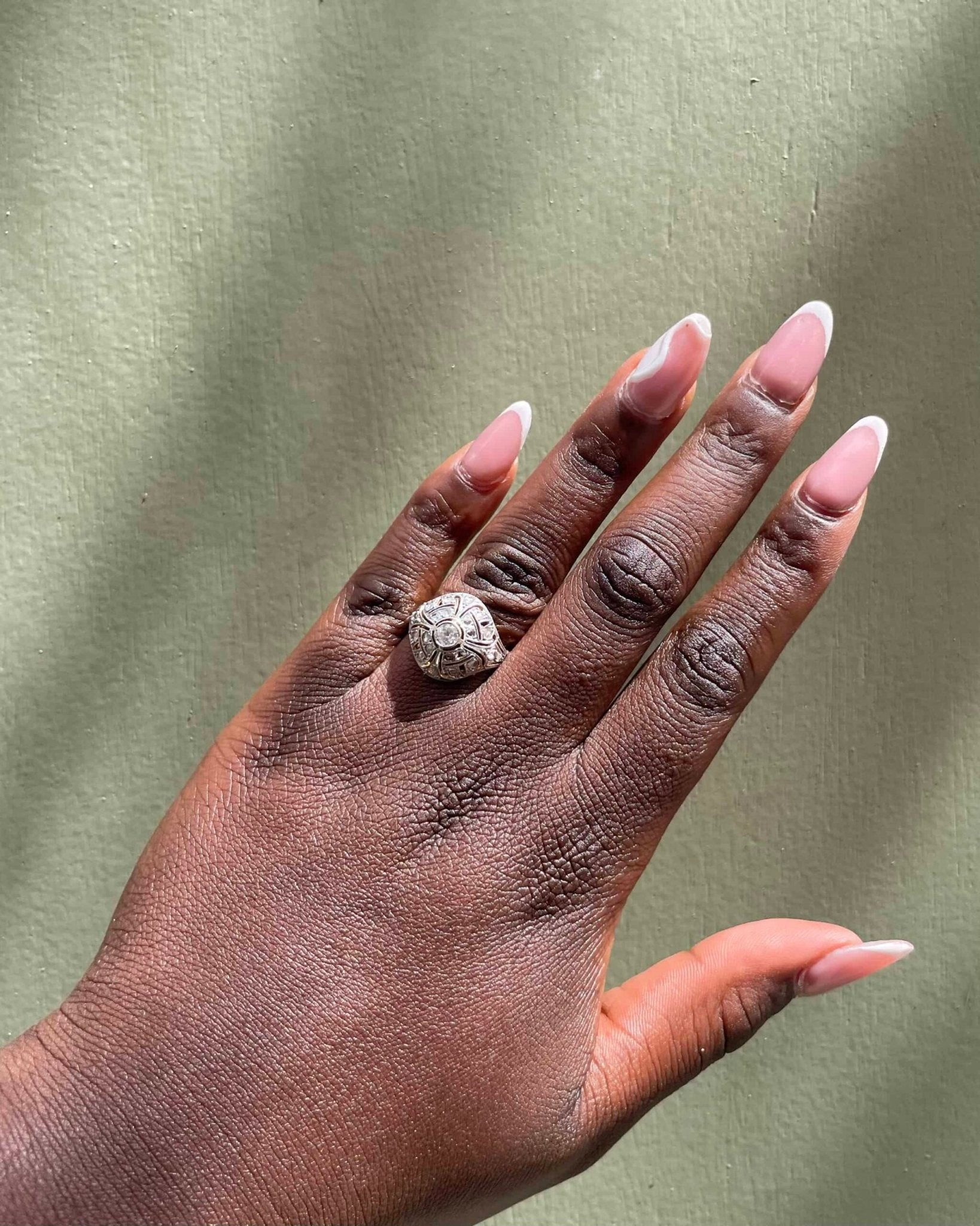 Bague vintage Art - déco Diamants "Kahir" - Elliade Paris