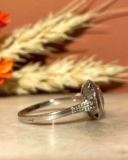 Bague Vintage Art - Déco Diamants &quot;Ludivine&quot; - Elliade Paris