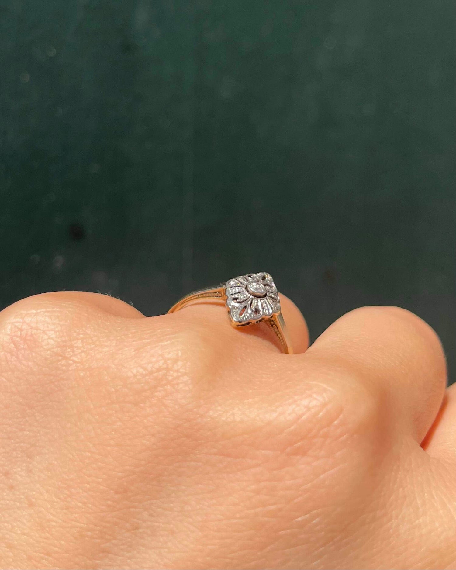 Bague Vintage Art - Déco Diamants &quot;Marilou&quot; - Elliade Paris