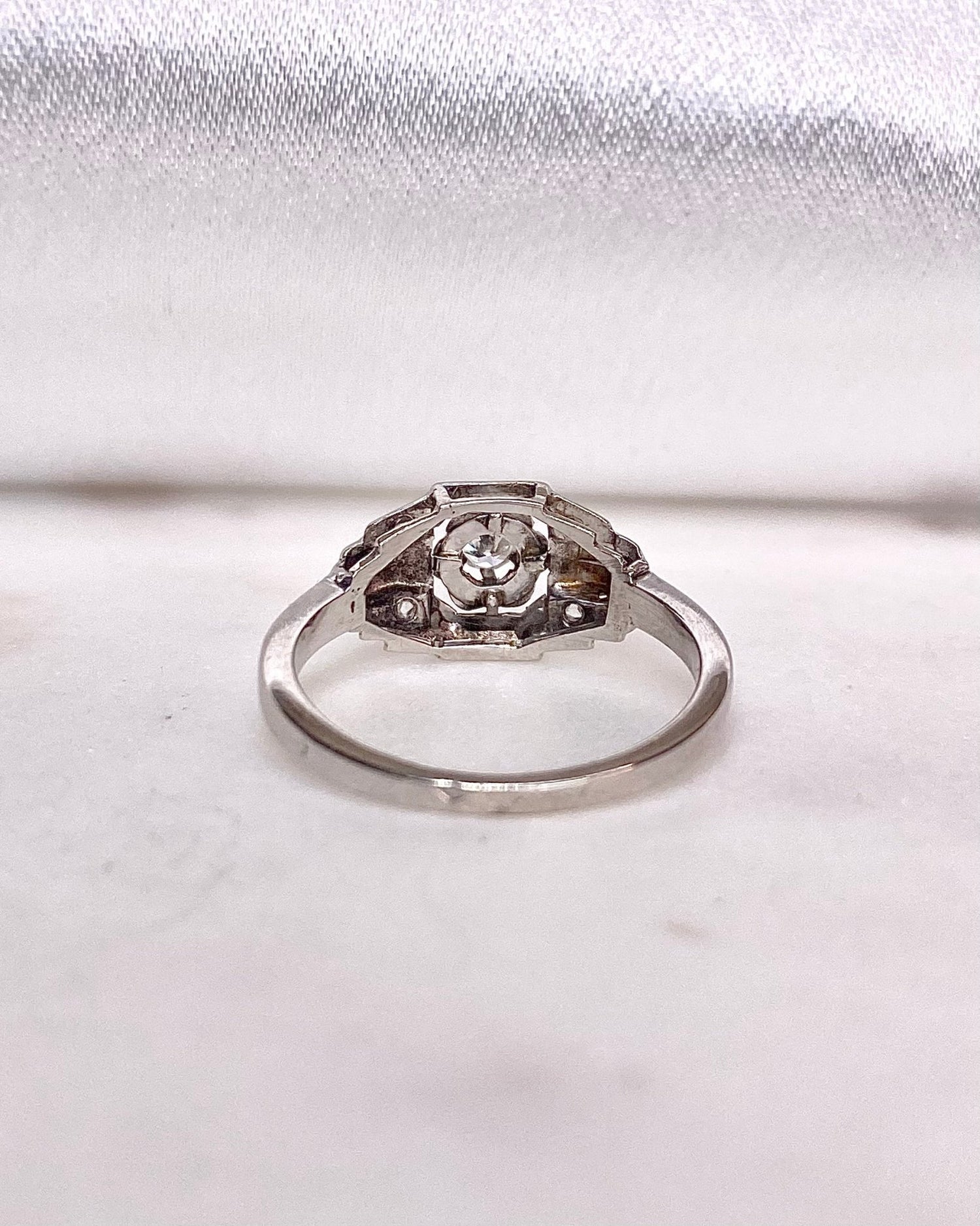 Bague Vintage Art - Déco Diamants &quot;Sanaé&quot; - Elliade Paris