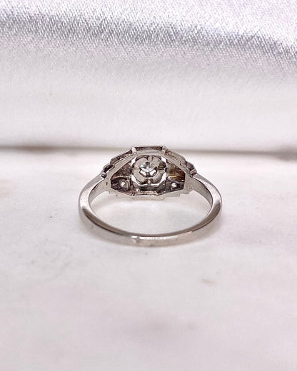 Bague Vintage Art - Déco Diamants &quot;Sanaé&quot; - Elliade Paris