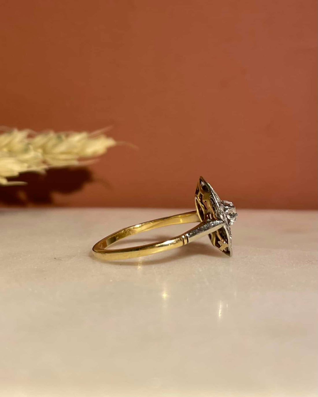 Bague Vintage Art - Déco Diamants &quot;Tamara&quot; - Elliade Paris
