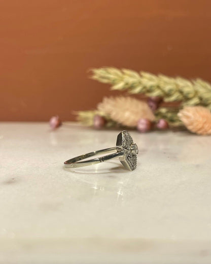 Bague Vintage Art - Déco Diamants &quot;Violaine&quot; - Elliade Paris