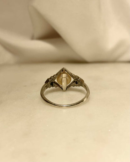 Bague Vintage Art - Déco Perle &quot;Azalée&quot; - Elliade Paris
