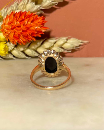 Bague vintage Camée Agate &quot;Eleanor&quot; - Elliade Paris