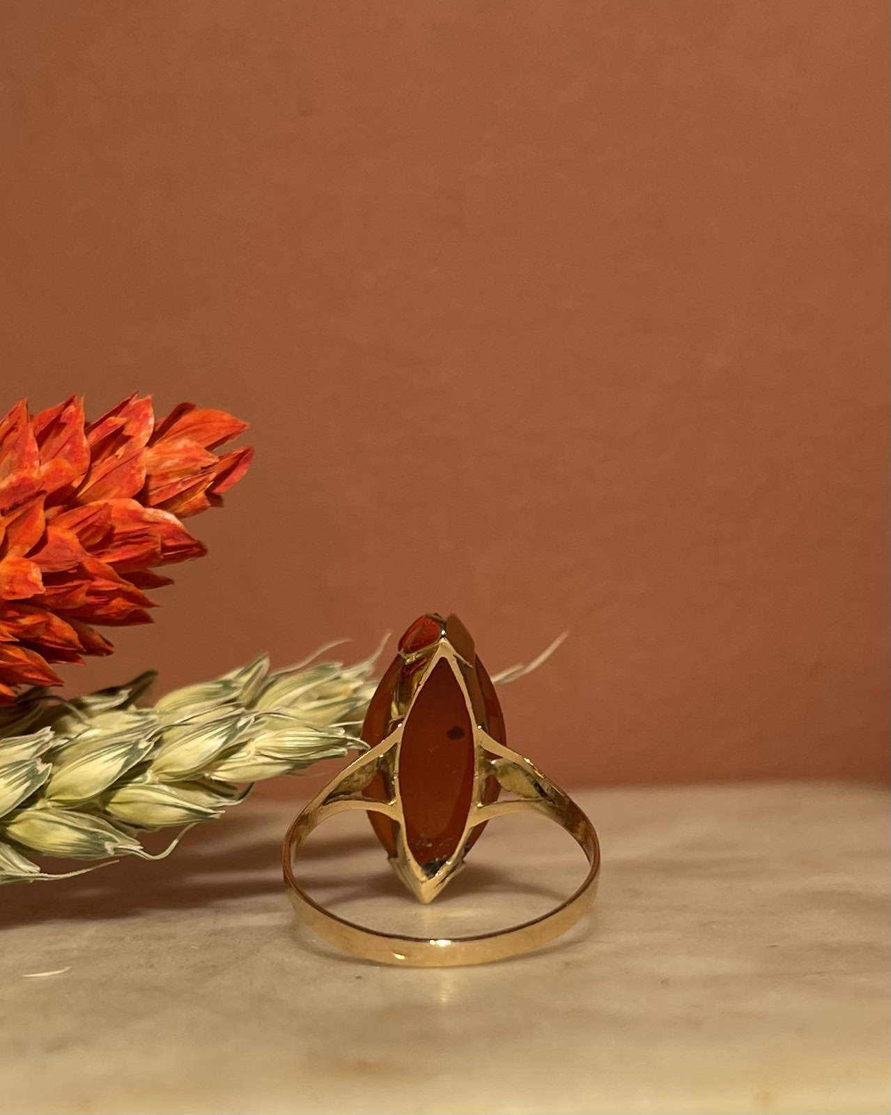 Bague vintage Camée Agate "Sayuna" - Elliade Paris