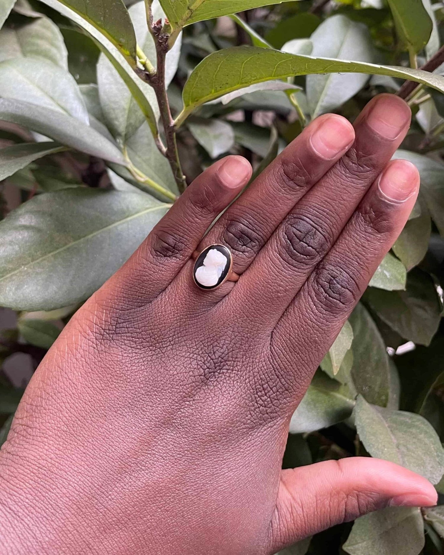 Bague vintage Camée Agate &quot;Thora&quot; - Elliade Paris