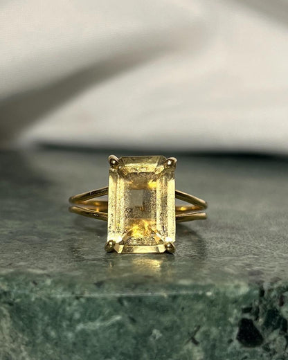 Bague vintage citrine &quot;Nour&quot; - Elliade Paris