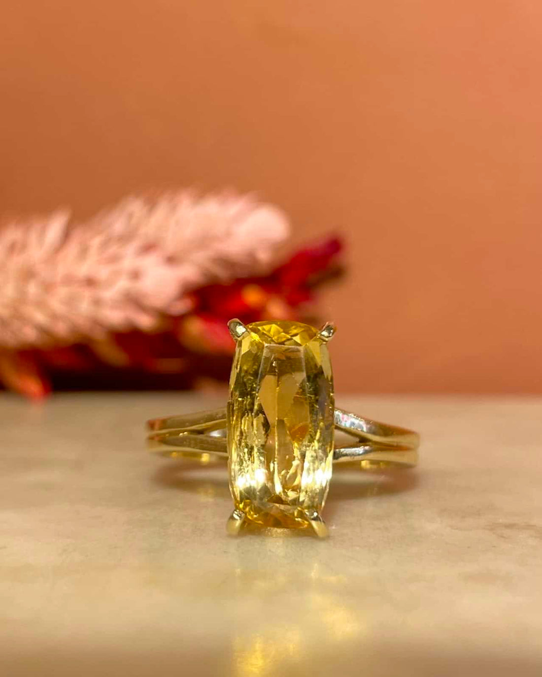 Bague Cocktail Citrine 3.30 carats &quot;Rhoda&quot;