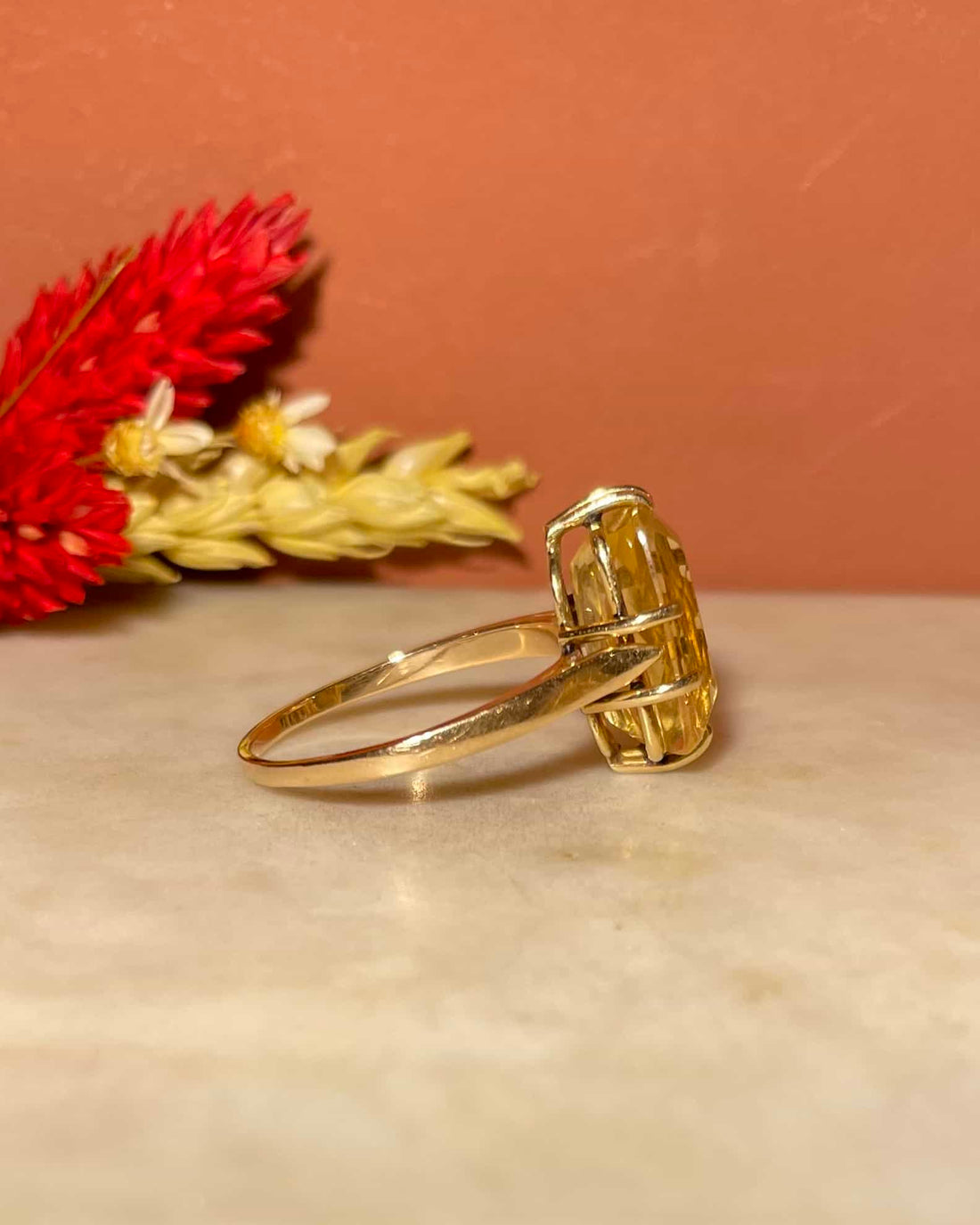 Bague Cocktail Citrine 6.75 Carats &quot;Elenia&quot;