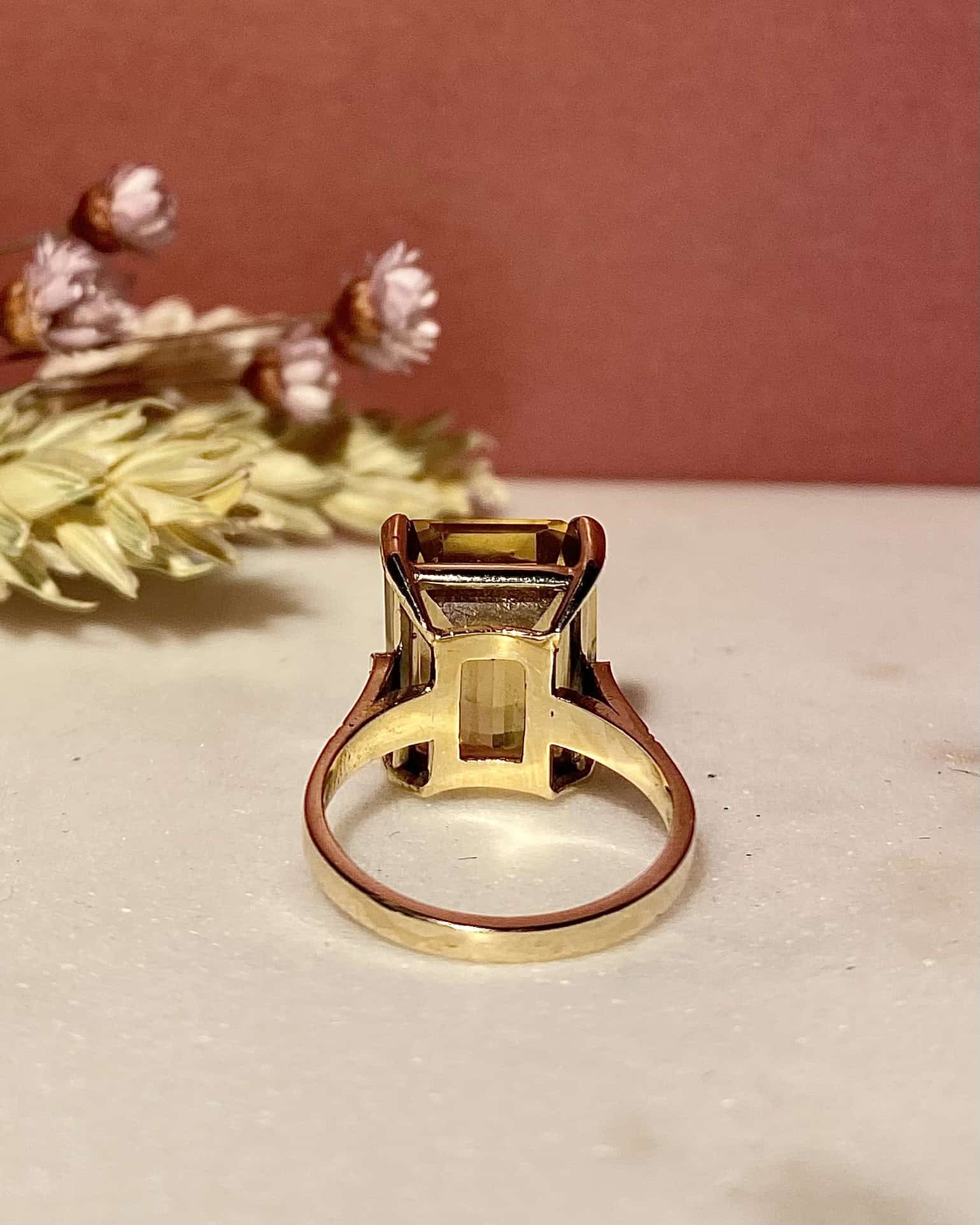 Bague Cocktail Citrine 5.80 Carats "Yasmina" - Elliade Paris