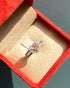 Bague Vintage Coeur Diamants 1.09 carat "Evelyne" - Elliade Paris