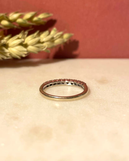 Demi-Alliance 10 Diamants 0.30 carat &quot;Murielle&quot;