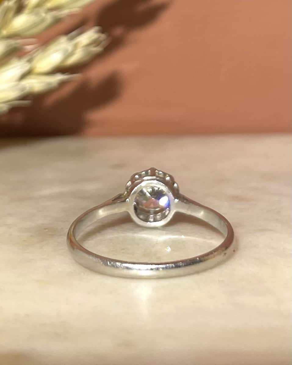 Bague Solitaire Art Déco Diamant 0.65 carat &quot;Manon&quot;