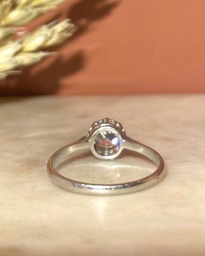 Bague Solitaire Art Déco Diamant 0.65 carat &quot;Manon&quot;