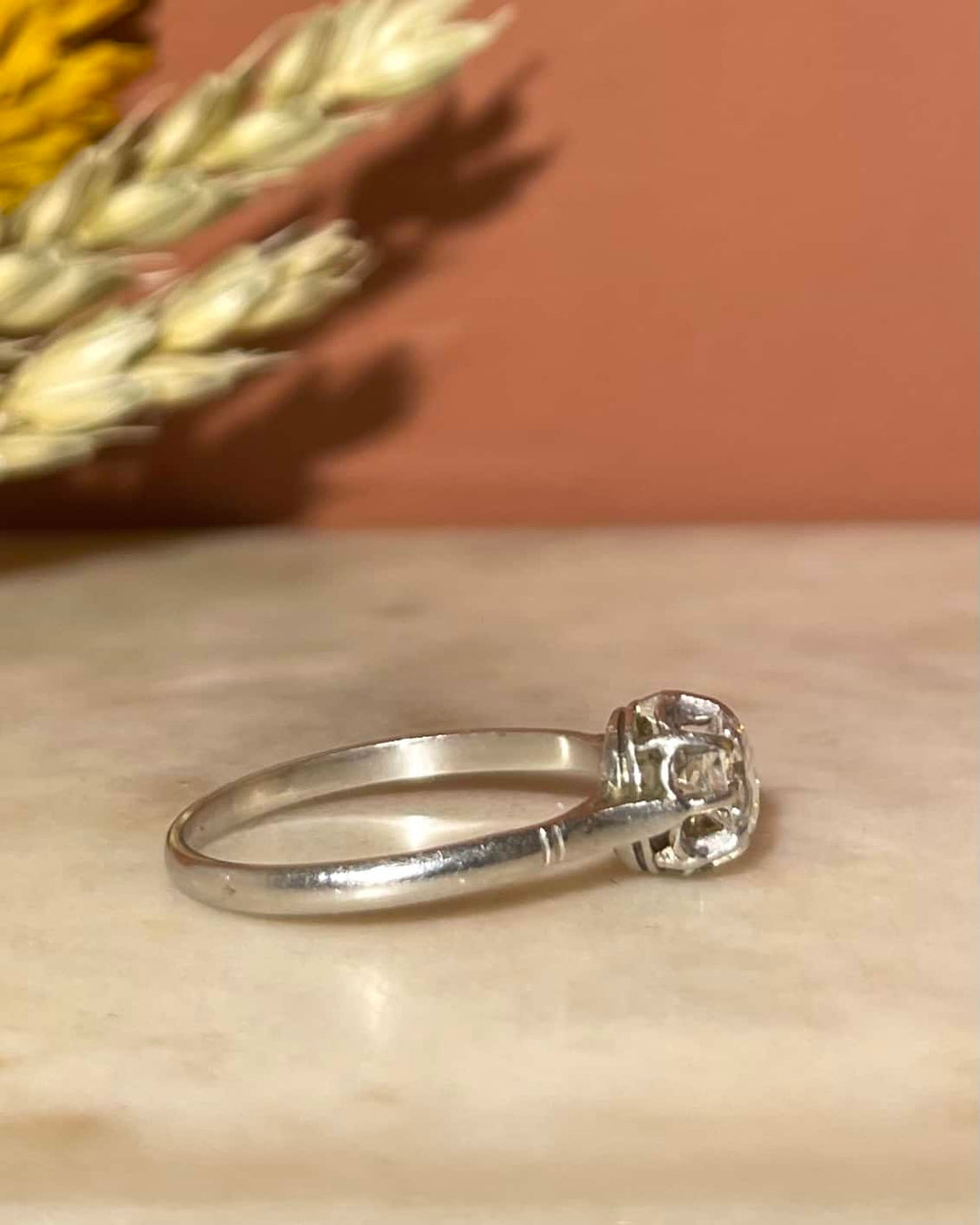 Bague Solitaire Art Déco Diamant 0.65 carat &quot;Manon&quot;