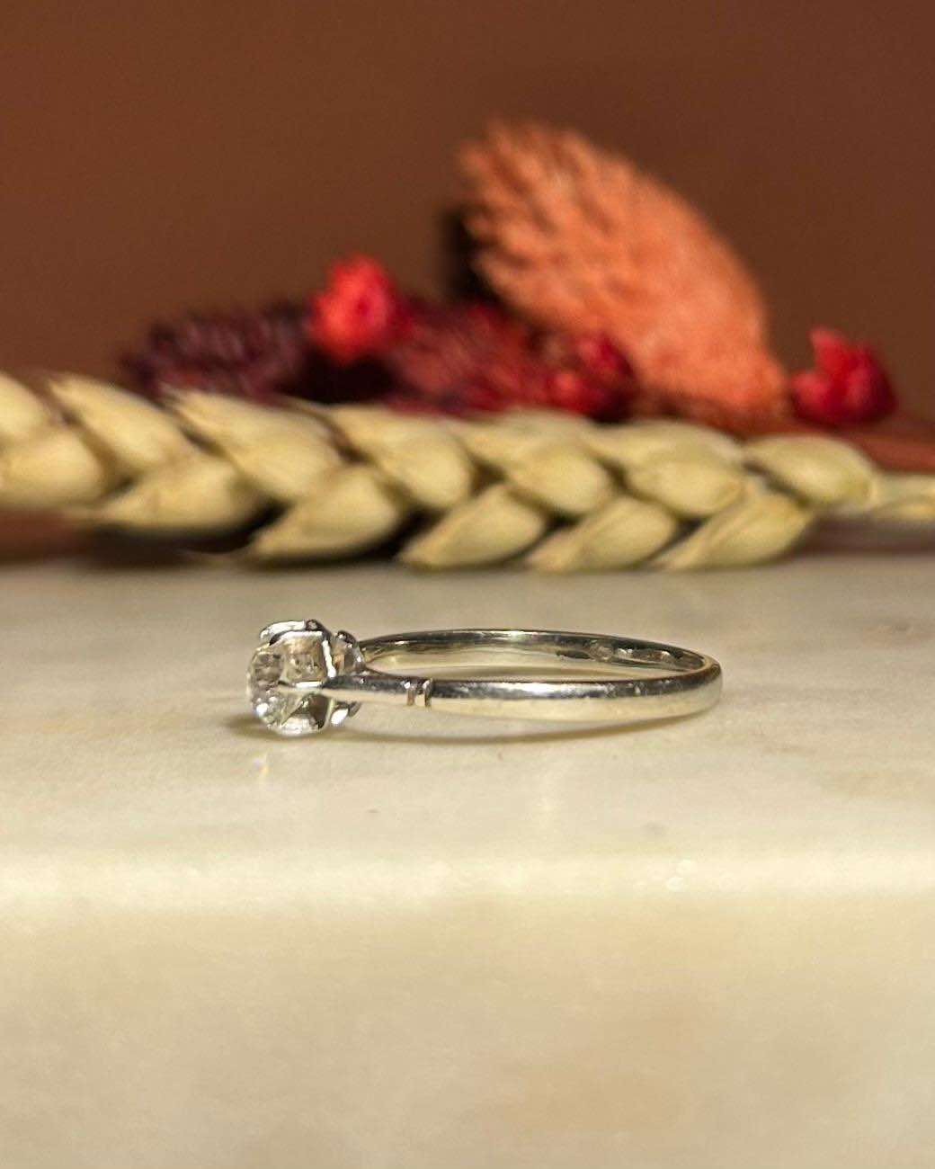 Bague Art-Déco Solitaire Diamant 0.40 carat "Mila"