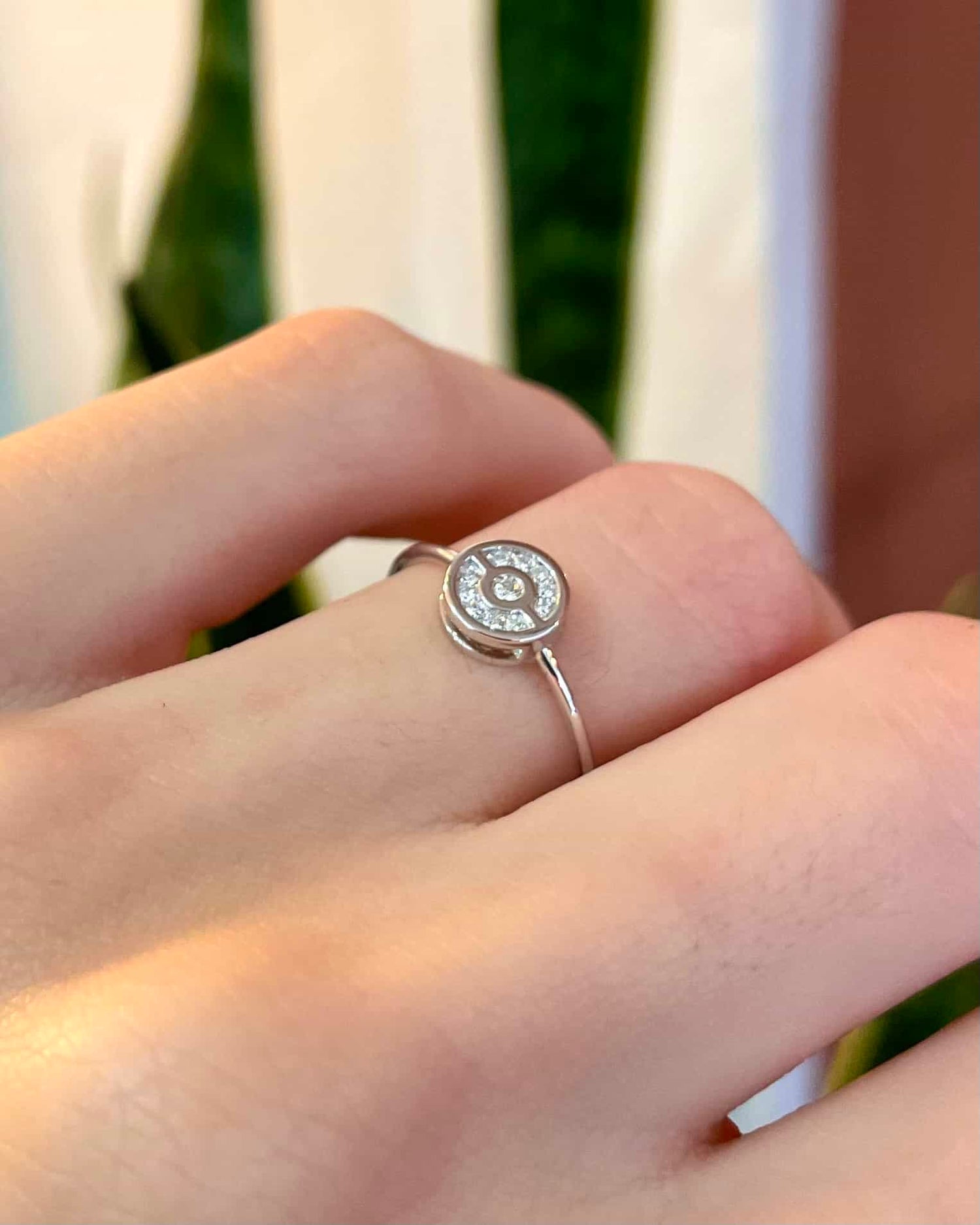 Bague Vintage Diamants 0.12 carat &quot;Darley&quot; - Elliade Paris