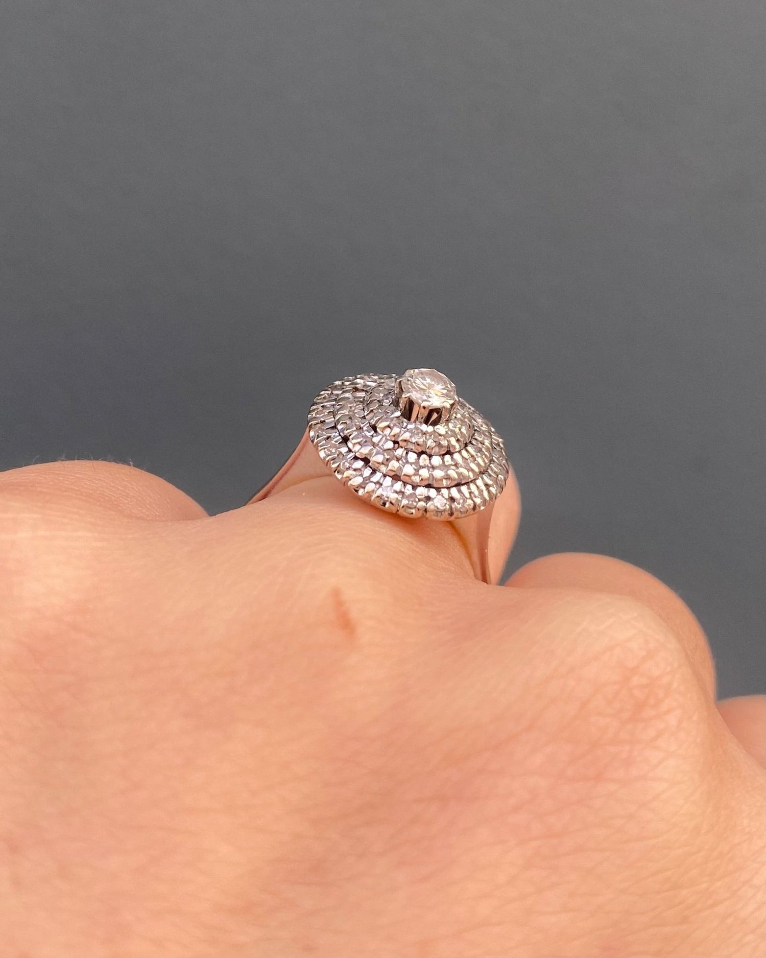 Bague Vintage Diamants 0.62 carat &quot;Capucine&quot; - Elliade Paris