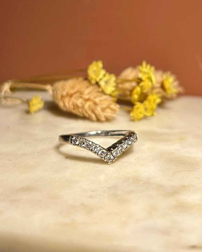 Bague vintage Diadème Diamants &quot;Iris&quot;
