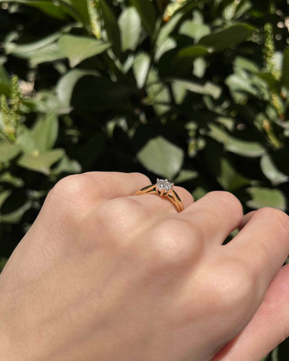 Bague Marguerite Vintage 7 Diamants &quot;Markita&quot;