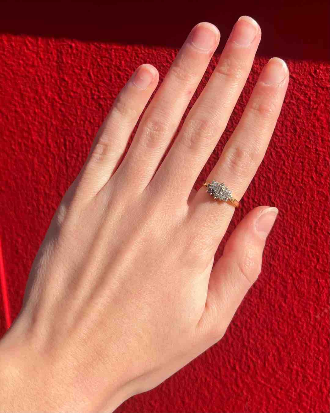 Bague Vintage Diamants "Louisa" - Elliade Paris