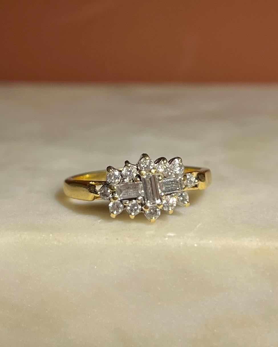 Bague Vintage Diamants "Louisa" - Elliade Paris