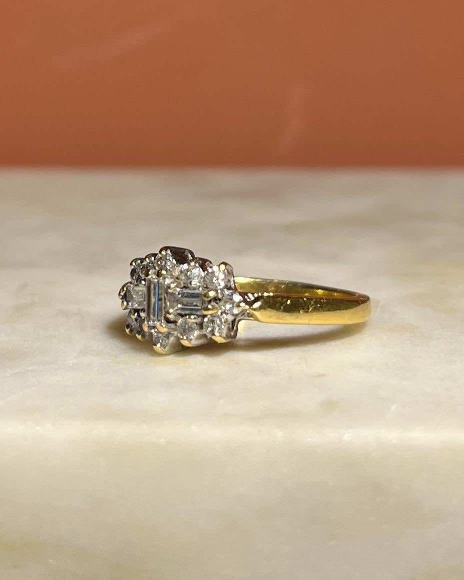 Bague Vintage Diamants "Louisa" - Elliade Paris